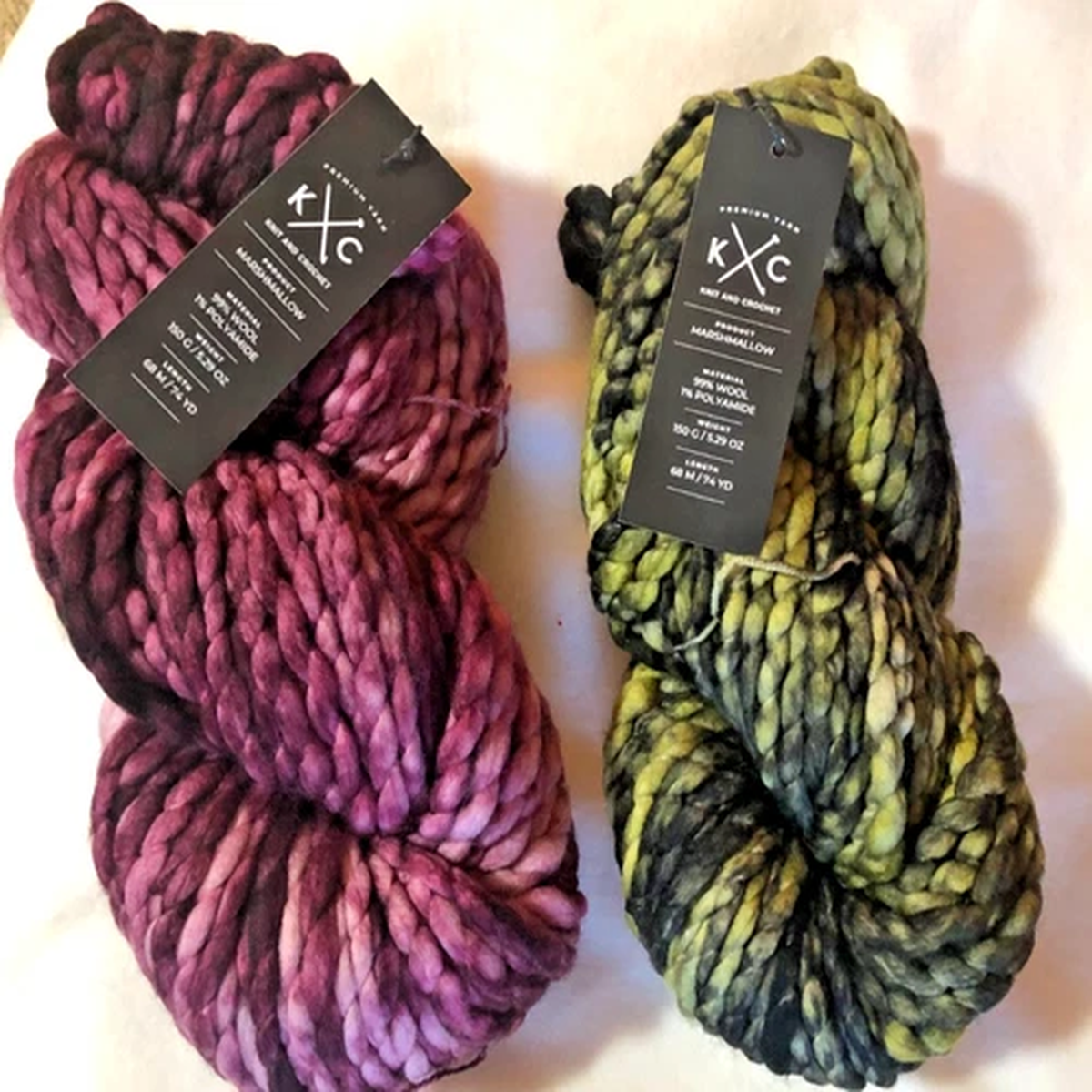 K & C MARSHMALLOW WOOL YARN-5.29oz 74yds-DISCOUNT SHIP ON 2 OR MORE