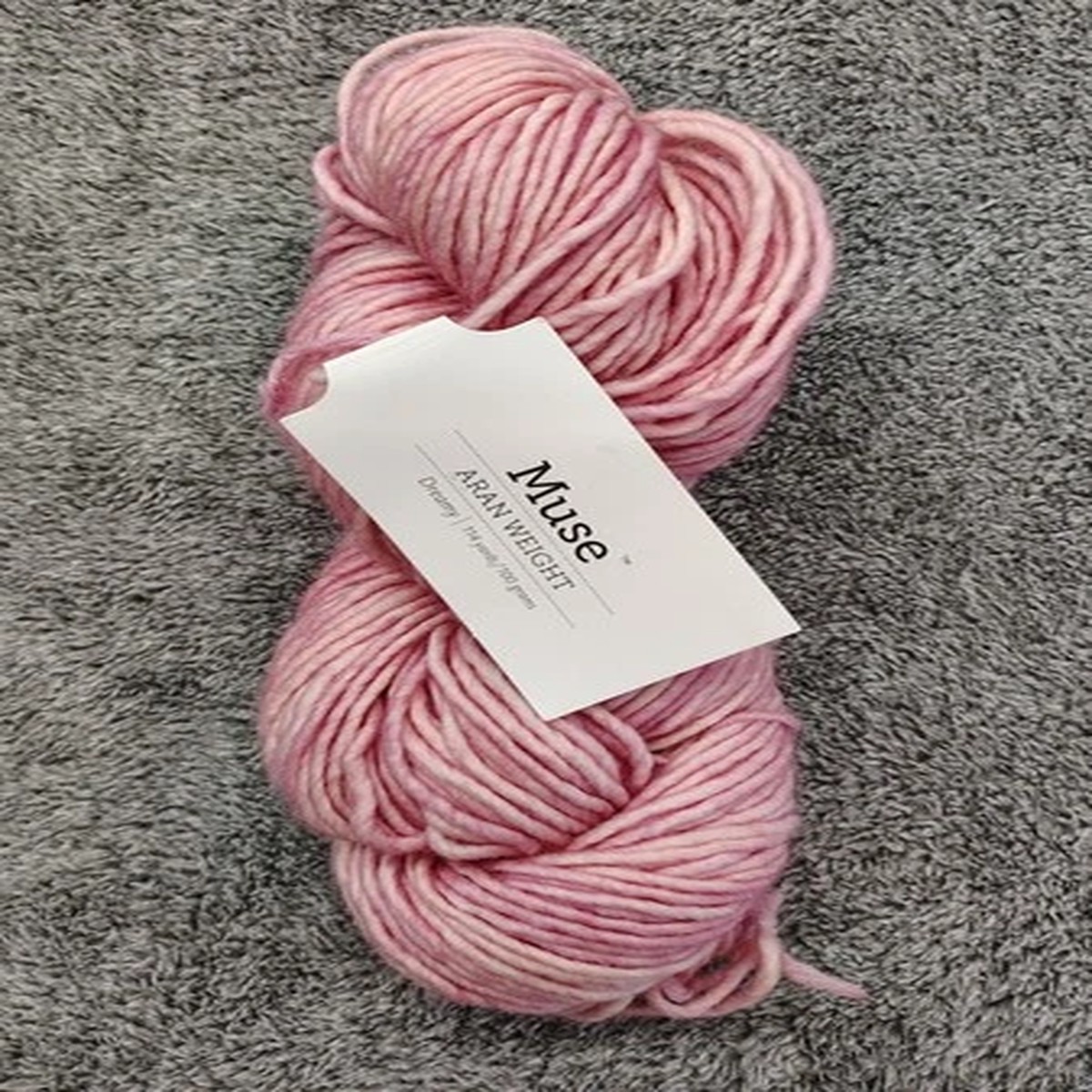 Knit Picks Muse Aran Weight Yarn Superwash Merino Wool Dreamy Pink 114yds/100gr
