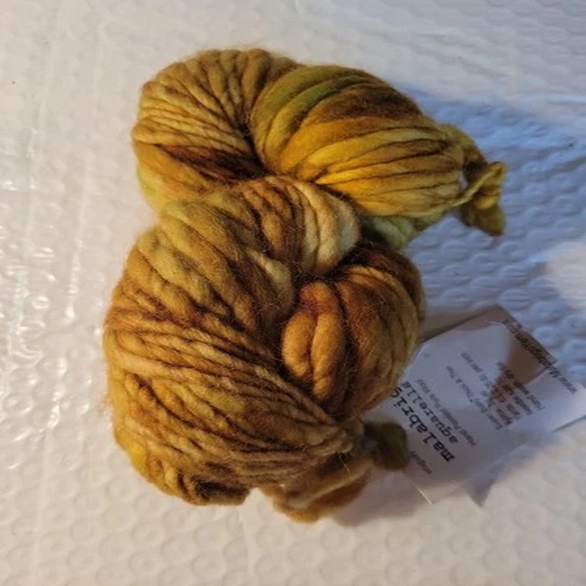 Malabrigo Aquarella Pure Wool Chunky Thick & Thin Gold Color 3.5 Oz Skein