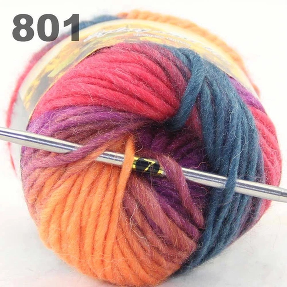 Sale 1 Skein x 50g NEW Knitting Yarn Chunky Hand Wool Colorful Scarves Shawls 01