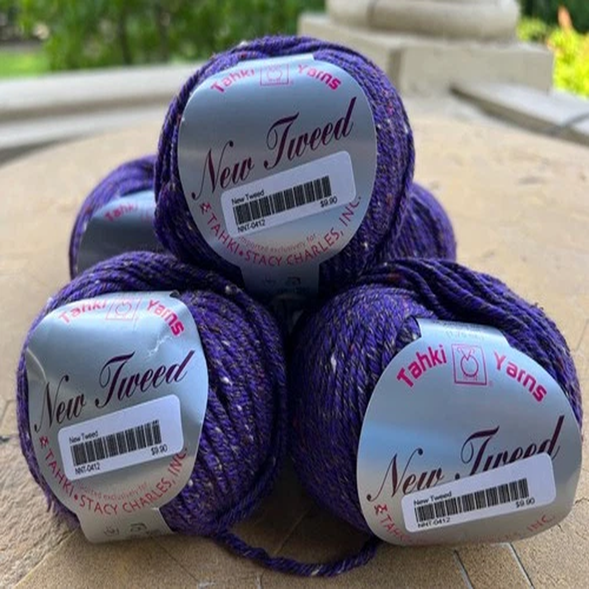 Tahki Yarns 5 Ske New Tweed Merino Wool Silk Viscose Purple Color C41 Lot 5251