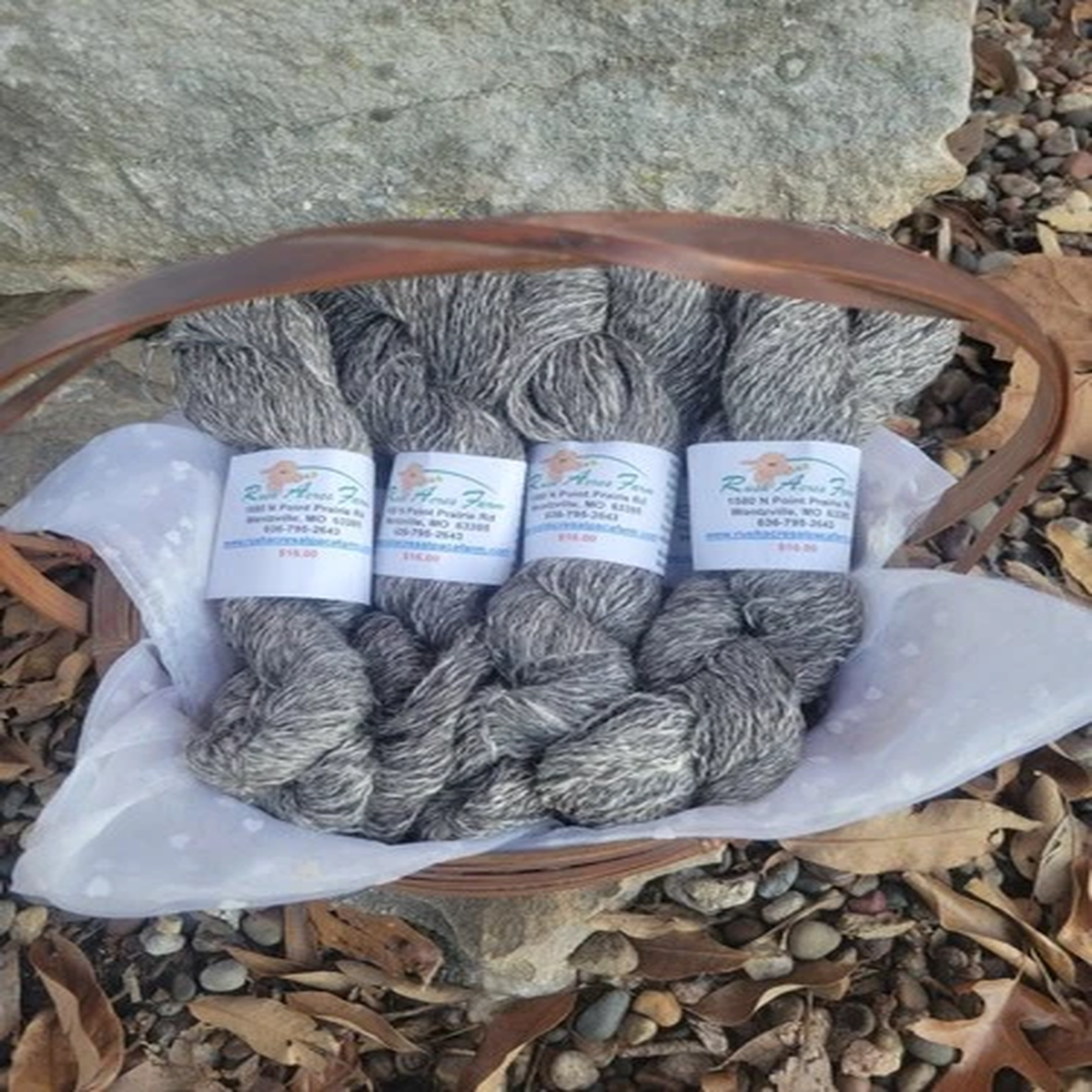 Alpaca Yarn - Beige/ Dark Medium Silver Gray - 2ply Sport - 100% Suri