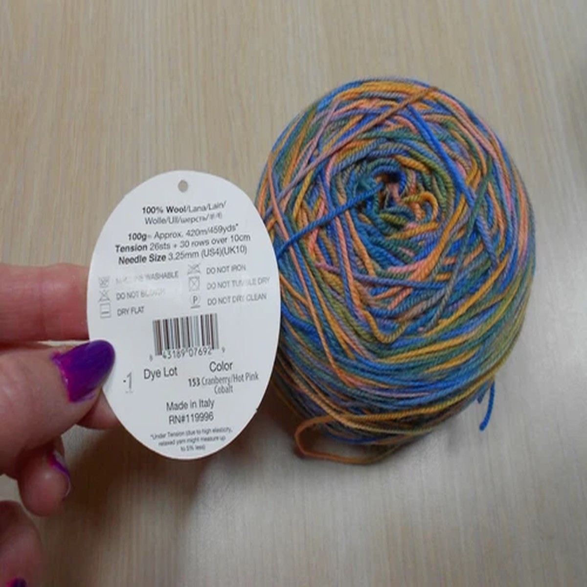 Lot of 3 Ella Rae Lace Merino 460yds ea beautiful colors blues and blue/gold