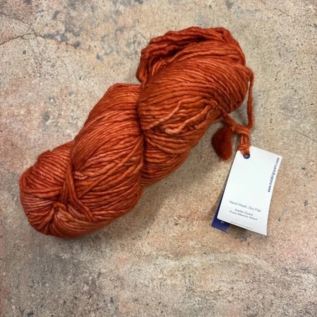 MALABRIGO WORSTED Yarn ~ Color 16 Glazed Carrot~ 210yds/100g ~ 100% Merino Wool