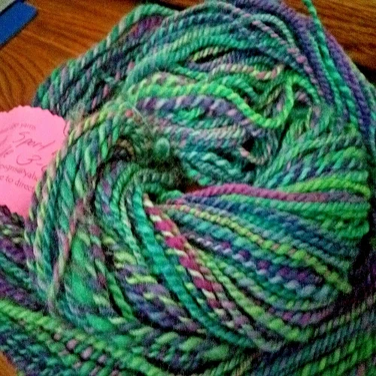 (NEW) hand dyed WOOL YARN Corriedale 4 oz (173 YDS) sport weight 2 ply 14 WPI