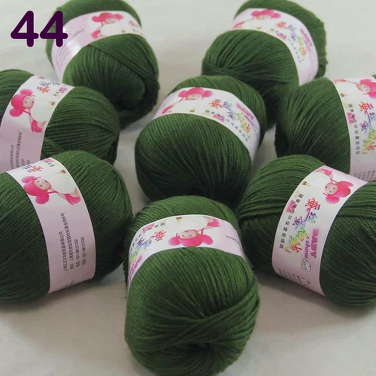 Sale 8 Skeinsx50g Cashmere Silk Wool Baby DK Hand Blankets Crocheted Yarn 44