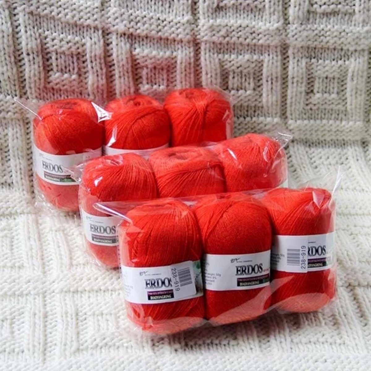 Sale 9 Ballsx50gr LACE Rugs Acrylic Wool Cashmere Hand Crochet Knitting Yarn 919