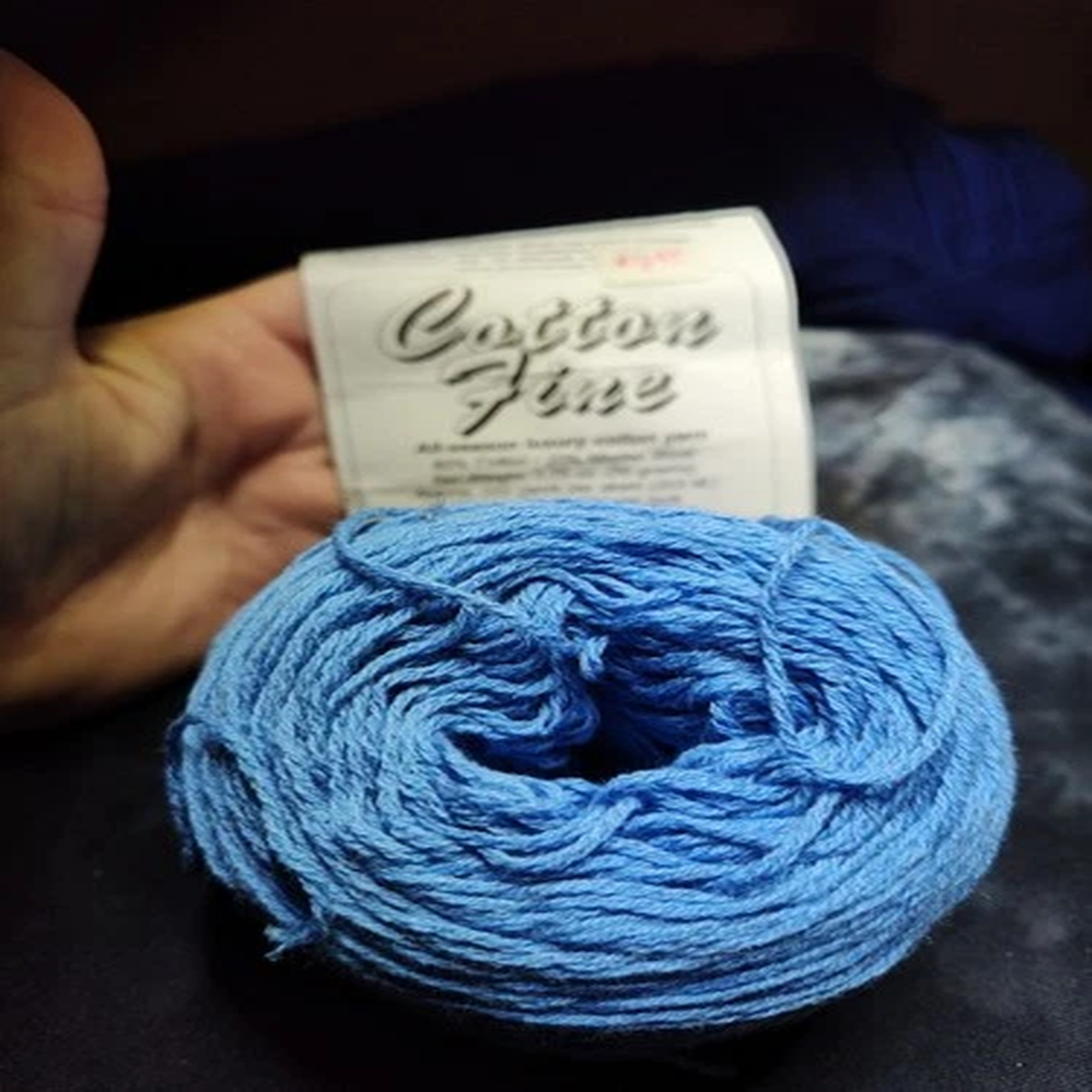1 Skein Brown Sheep Cotton Fine Wool Cotton Blend Blue Heaven
