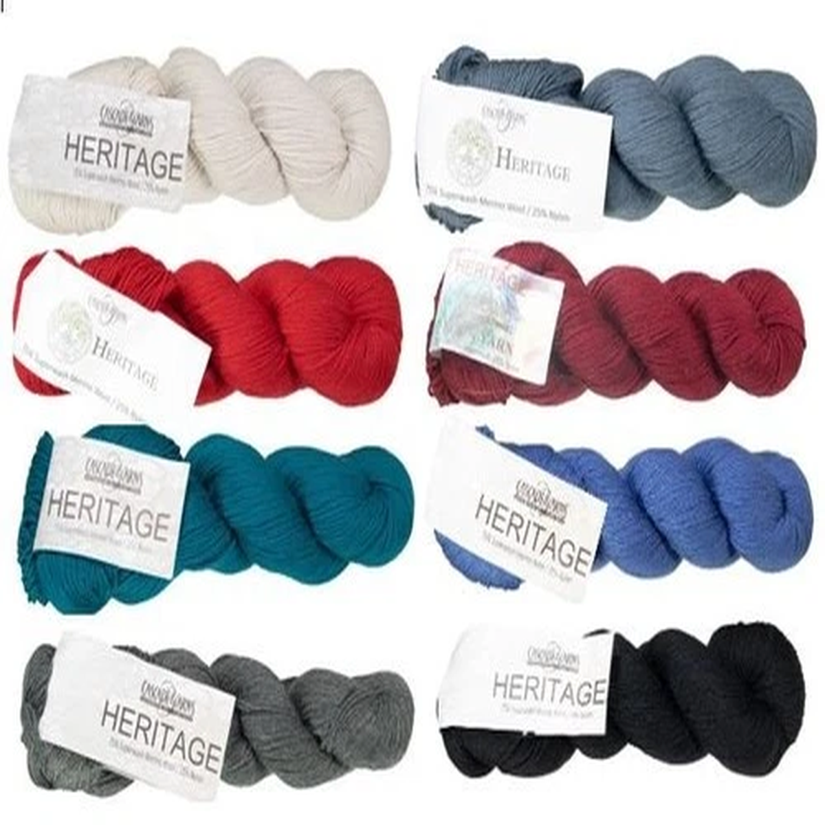 Cascade Heritage Sock Yarn, Fingering, 75% Superwash Merino 25% Nylon