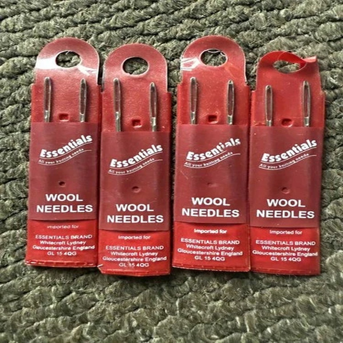 Whitecroft Essentials Wool Needles - 2 Pack - Count 2 - Knitting Crochet