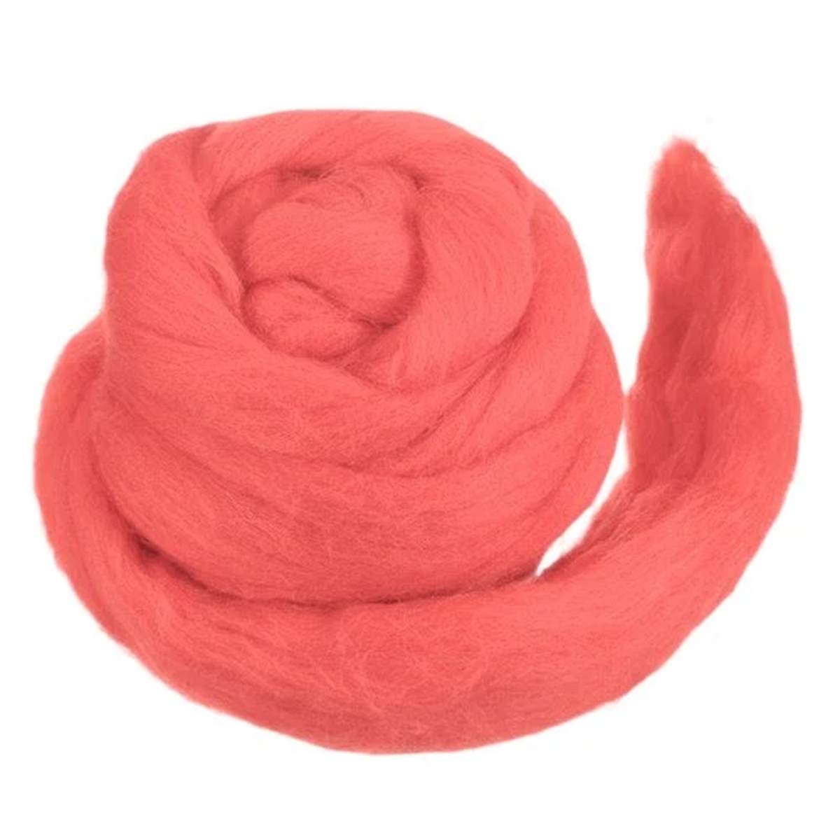Wool Roving Yarn Soft Felting Wool 50g/1.76oz Chunky Roving Yarn Peach