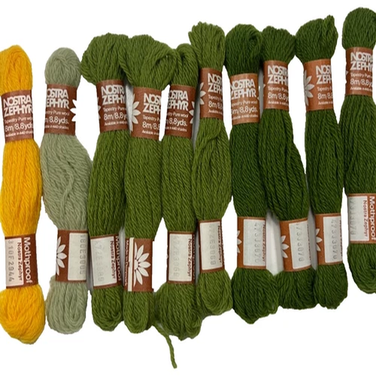 Nostra Zephyr Tapestry Pure Wool 10 Skeins 4 Colors Made in Denmark
