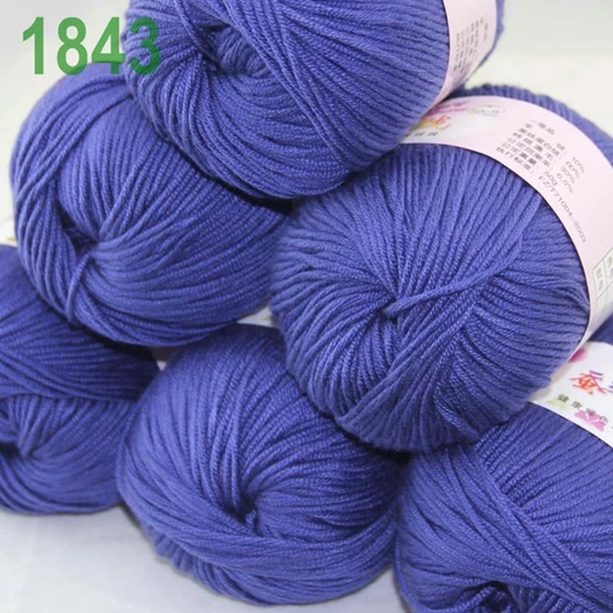 Sale New Lot 6ballsx50g Soft Cashmere Silk Velvet Children Hand Knitting Yarn 43
