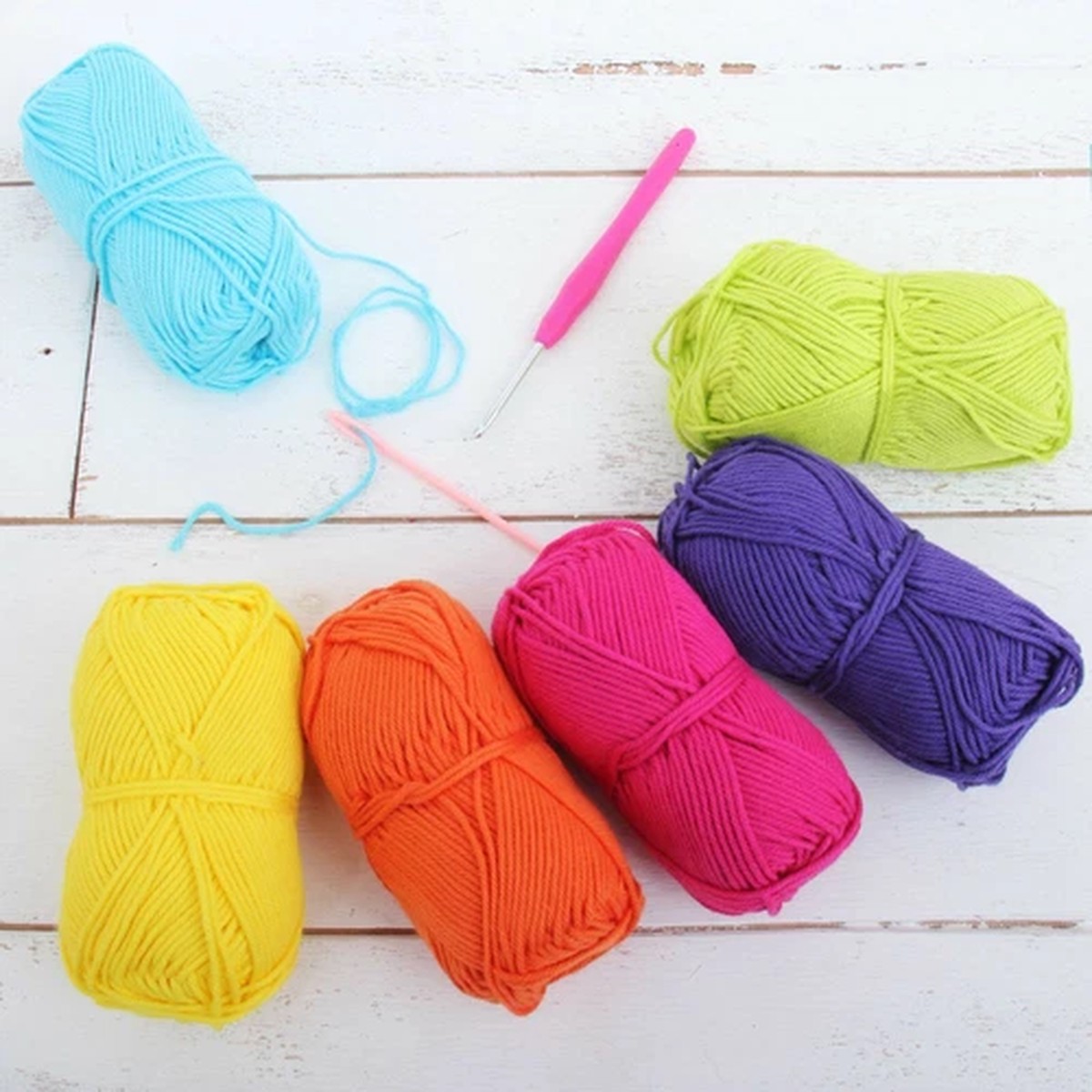 Threadart Crochet 100% Pure Cotton Yarn Sets | 18 Sets | #4 Yarn 85 yd skeins