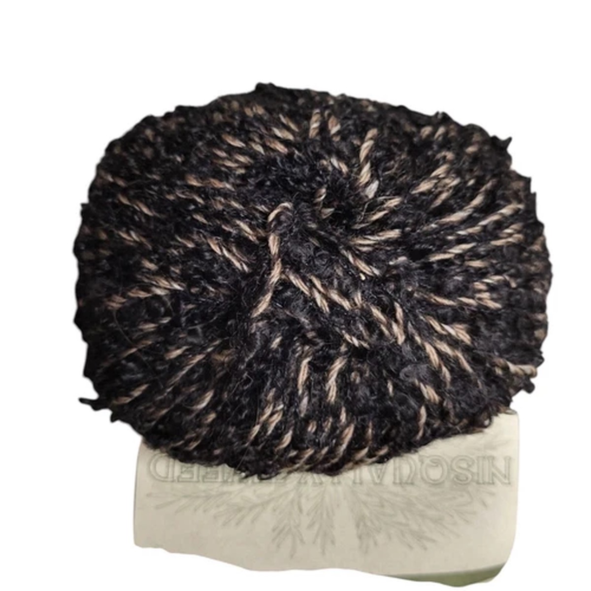 11 Nisqually Tweed Yarn Black & Brown Wool/Mohair Blend New Zealand 50g Balls