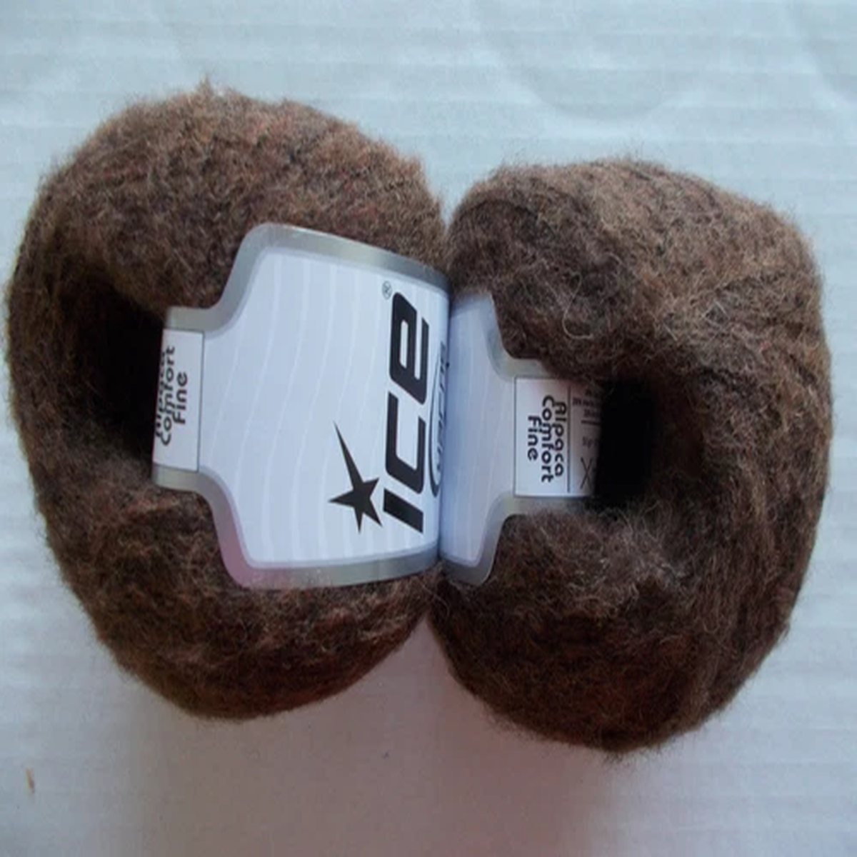 Ice Yarns Alpaca Comfort Fine yarn, brown, lot of 2 (373 yds ea)