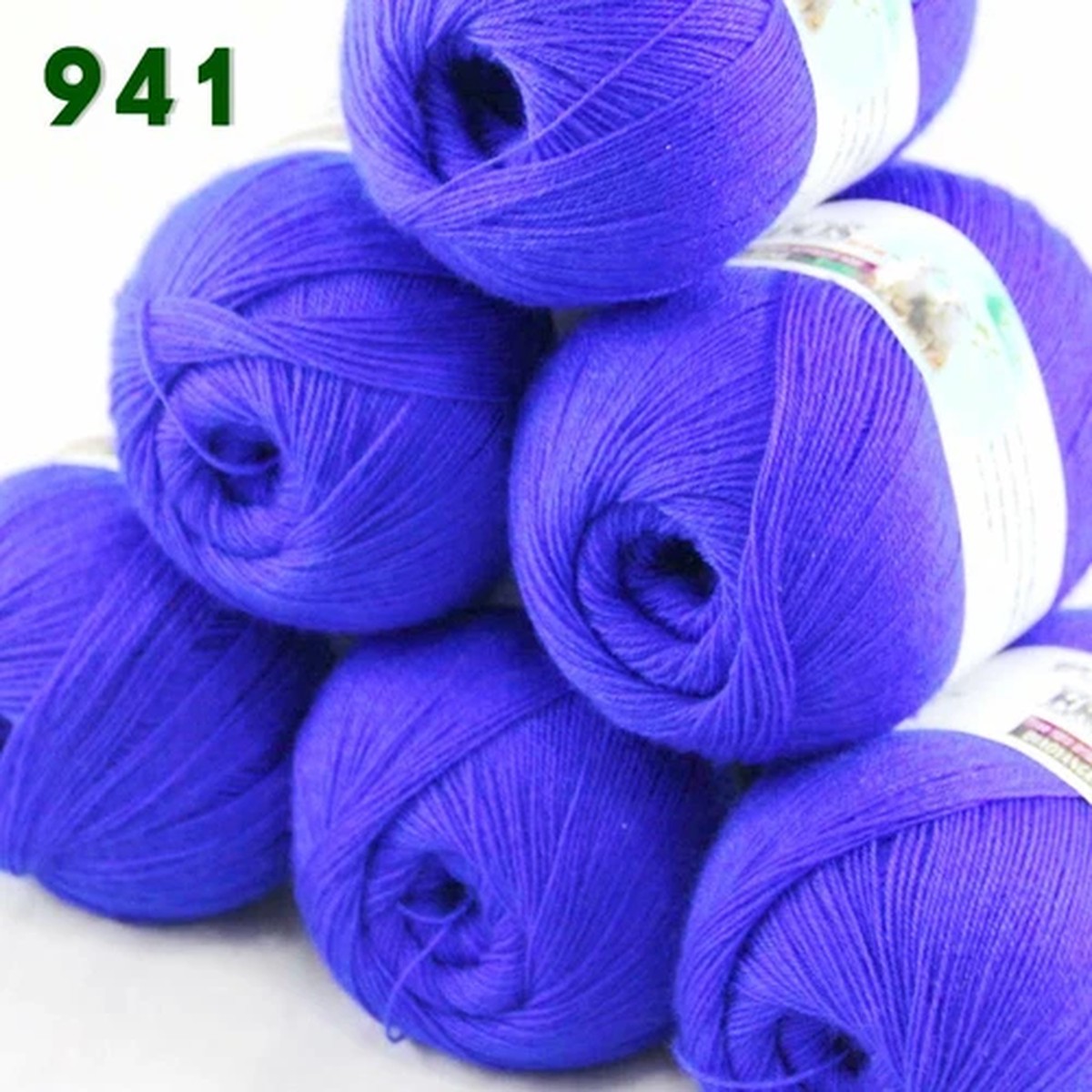 Sale 6 Ballsx50gr LACE Rugs Acrylic Wool Cashmere Hand Crochet Knitting Yarn 941