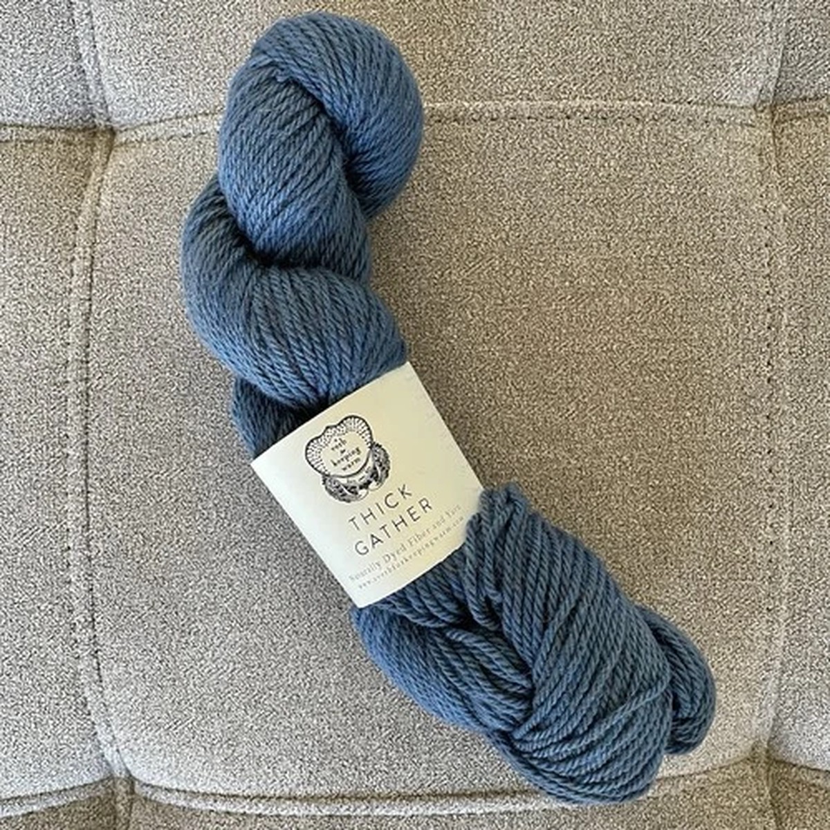 Verb For Keeping Warm Yarn Thick Gather Azure Blue Rambouillet Alpaca 125 Hank
