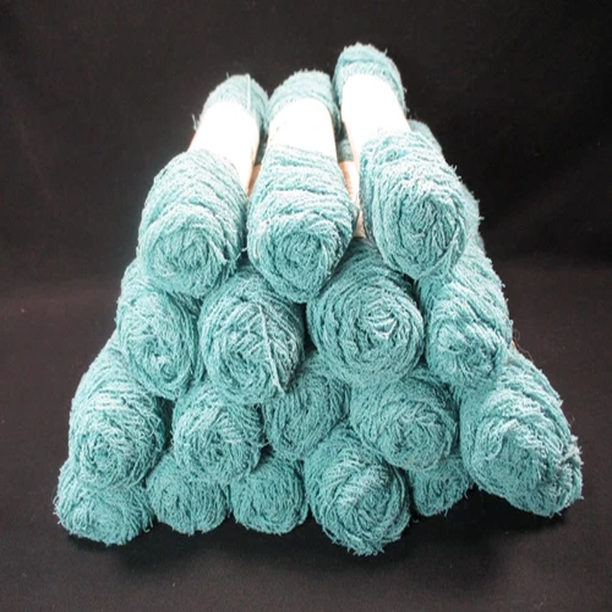 18 Pauline Denham Frosty Yarn - # 129 Lt Aqua - Wool/Rayon - Same Dye Lot
