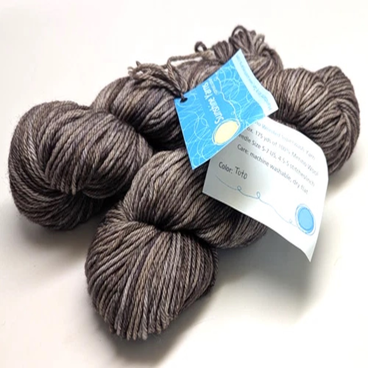 2 Matched Sunshine Hand Dyed 100% Superwash Merino Worsted Spread Color Toto PS