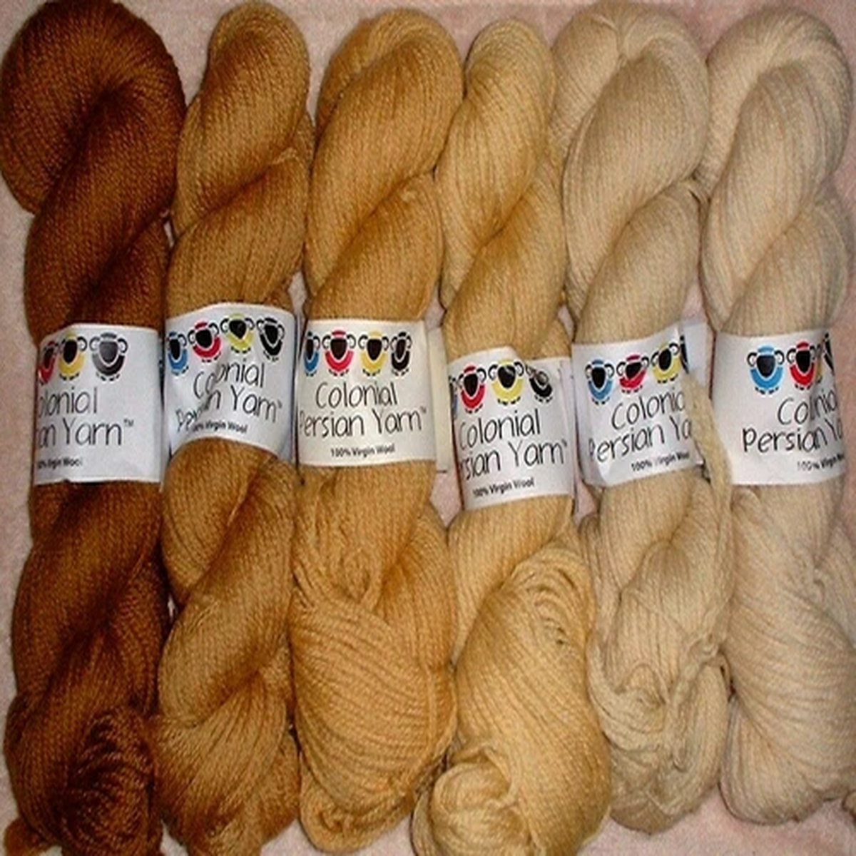 Colonial 3ply Persian Wool Yarn Needlepoint Crewel 1750 Old Gold Family