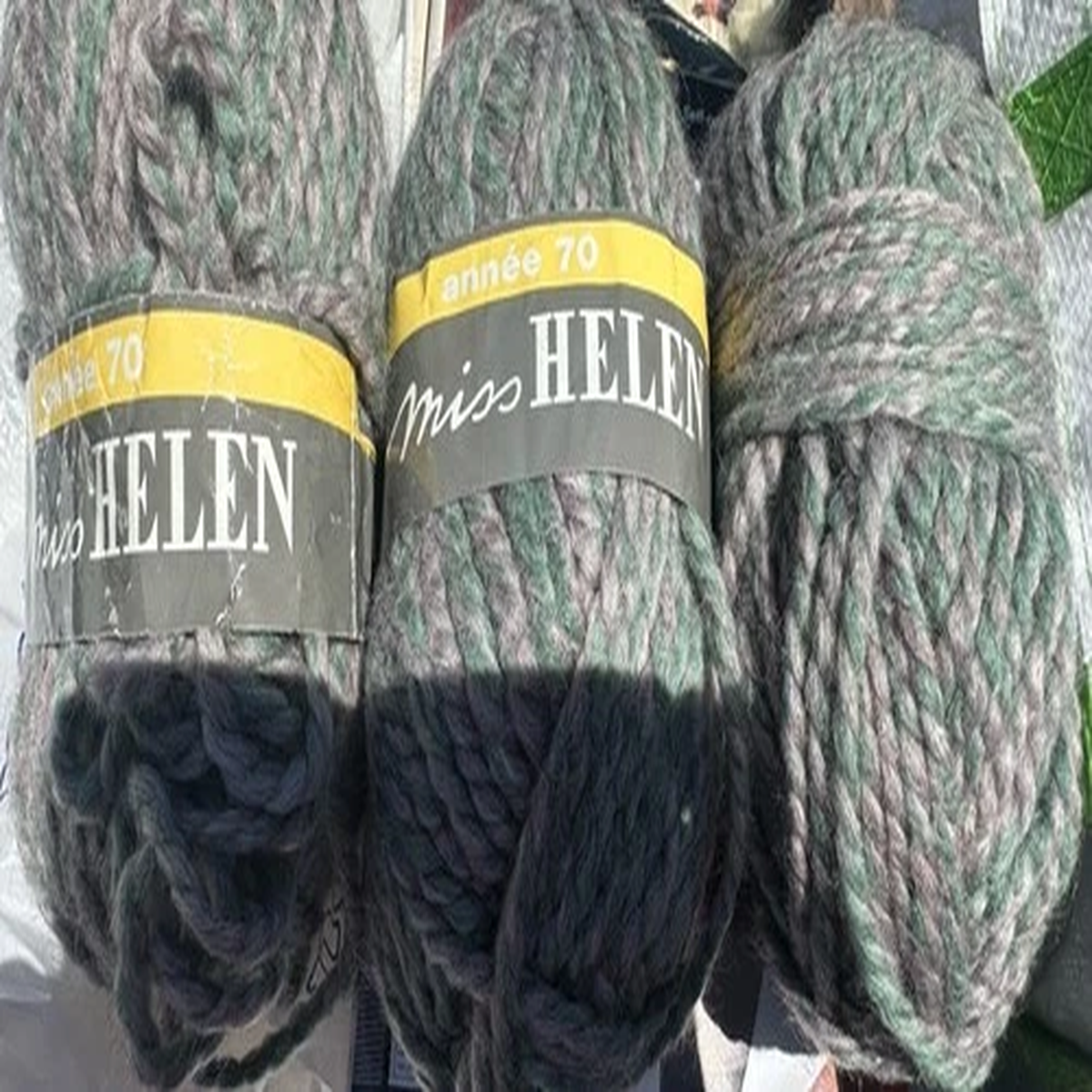 Miss Helen Wool And Acrylic Yarn, NEW, Made In Belgium, 3 Skeins