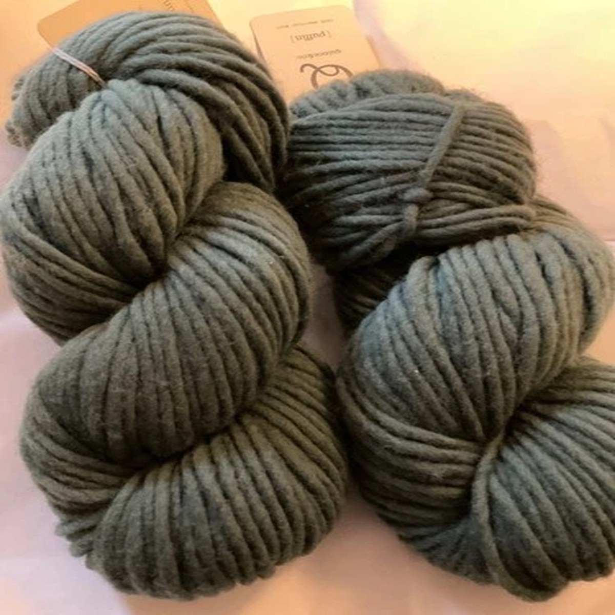 NEW Lot 2 Quince & Co Puffin Bulky Weight American Wool Yarn Sage 224 yds total