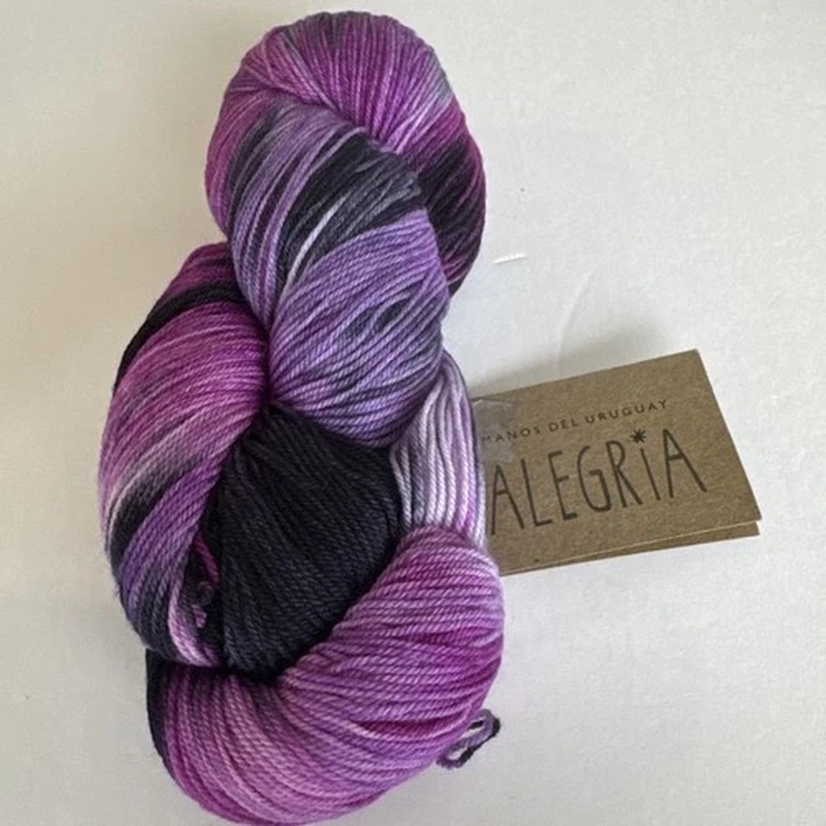 Purple Sock Yarn Alegria Manos Del Uruguay 445 Yds 75% Merino 25% Polyamide