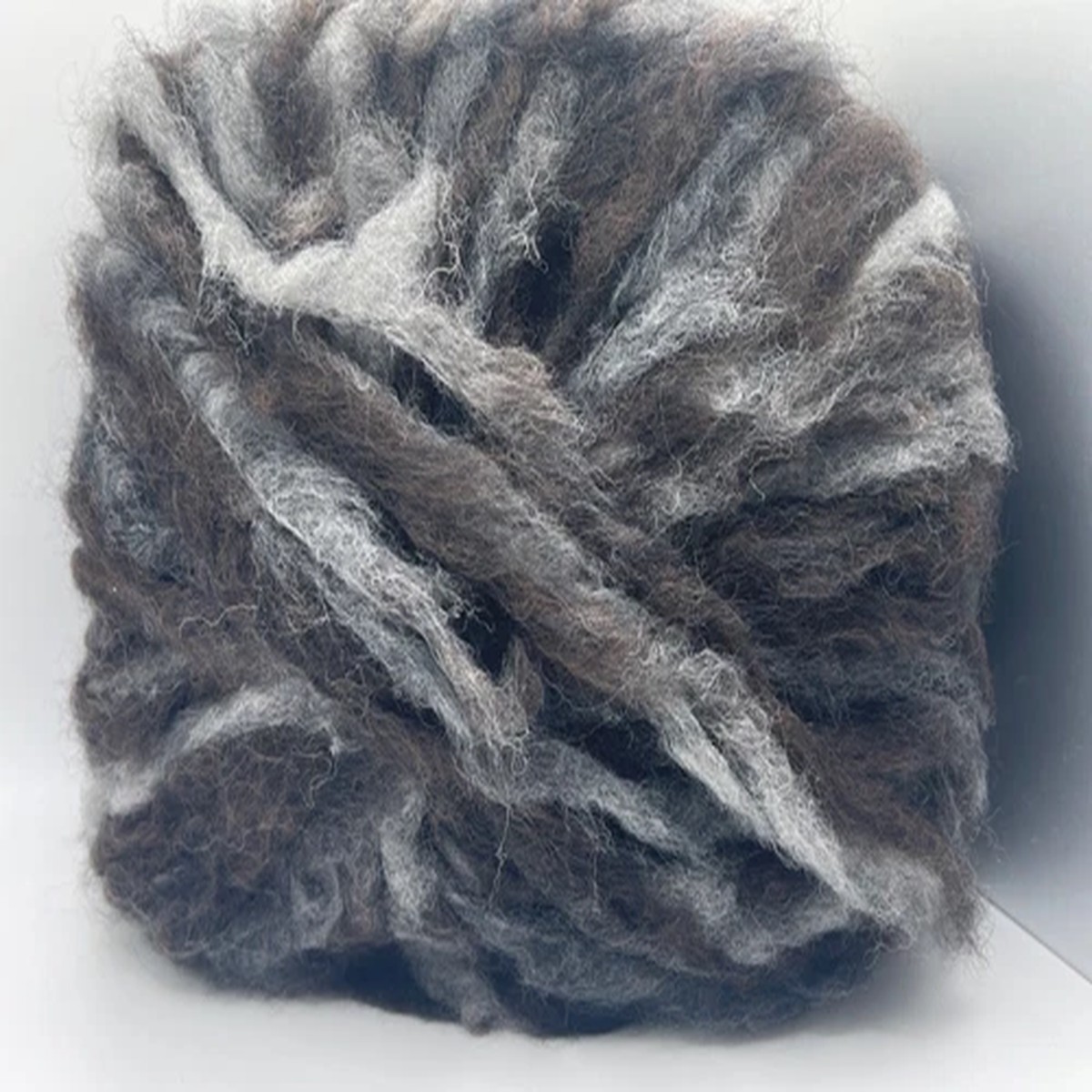 Tropical Lane Rosi #108 Mink Brown Grey SuperBulky Puffy Wool Bl Yarn 50gr 98yds