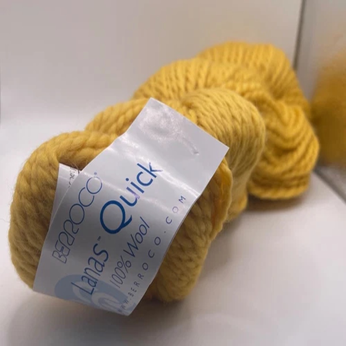 Berroco Lanas Quick Yarn 7721 Sunny Yellow - 100% Wool Super Bulky 100gr 109yds