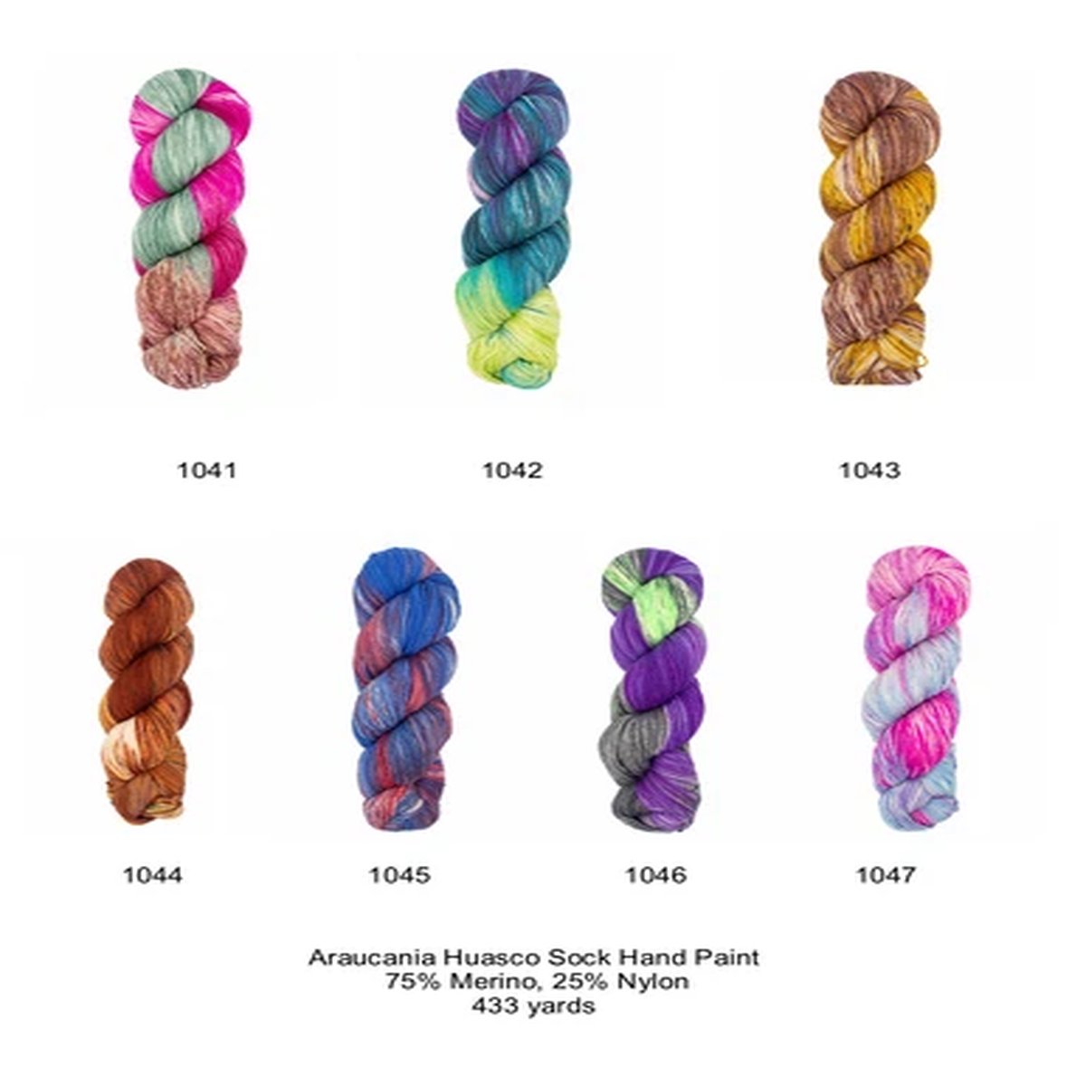 Huasco Sock Hand Painted Yarn; 7 Colors Available