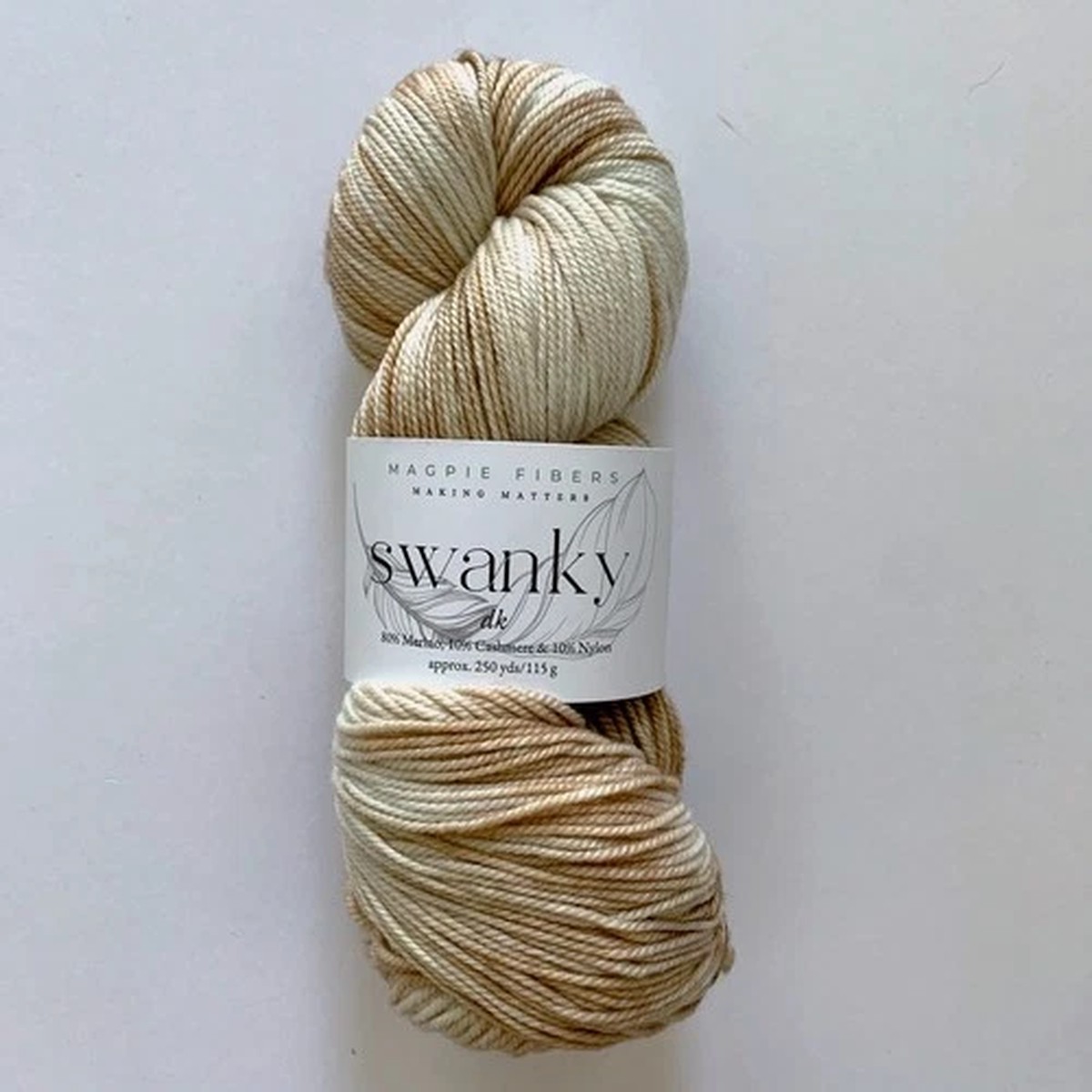 Magpie Fibers Swanky DK Yarn Merino Cashmere Fiber Society No. 33