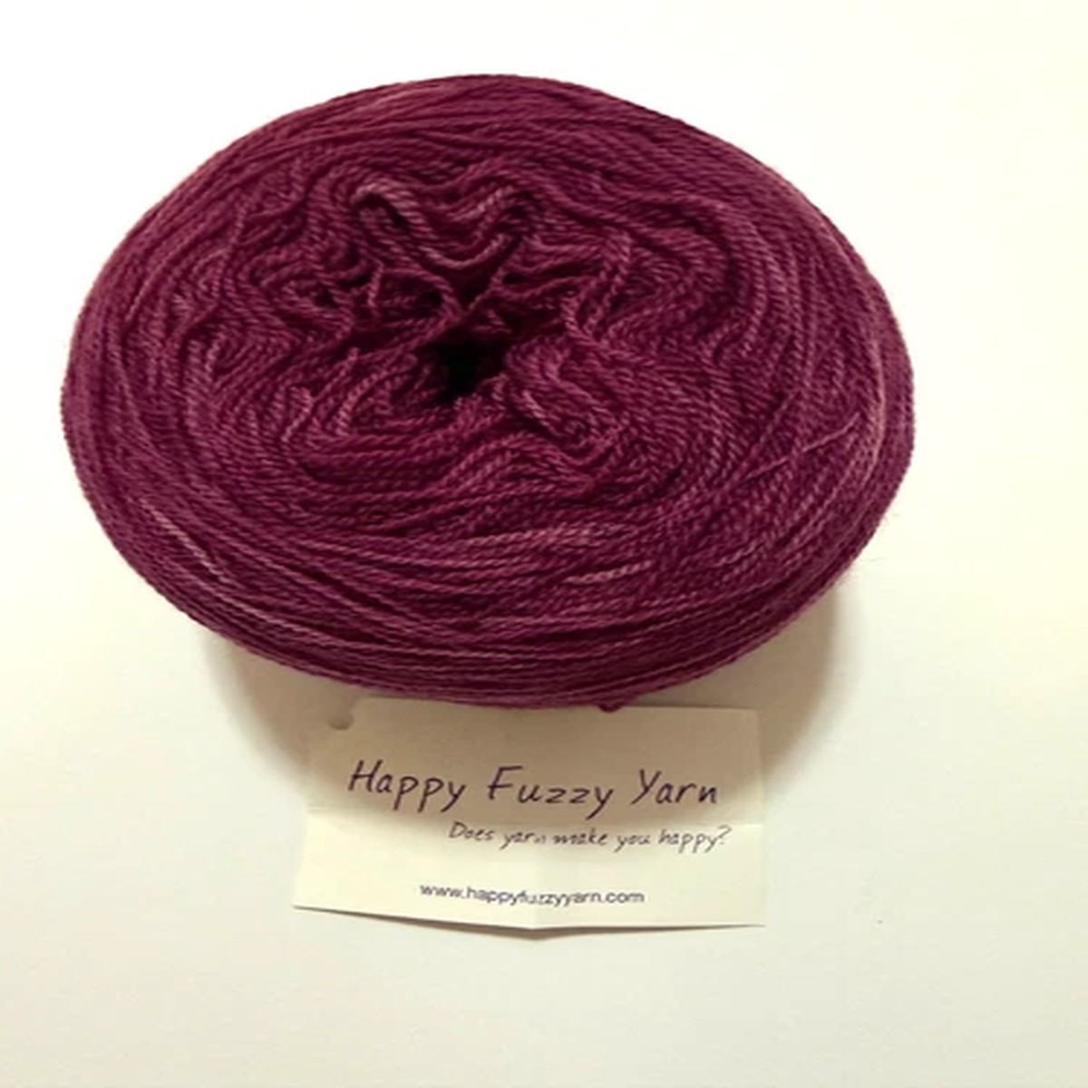 Big Fuzzy Yarn, Hand Dyed Maroon Gradient, 1,000 Yards! Lace Weight Wool
