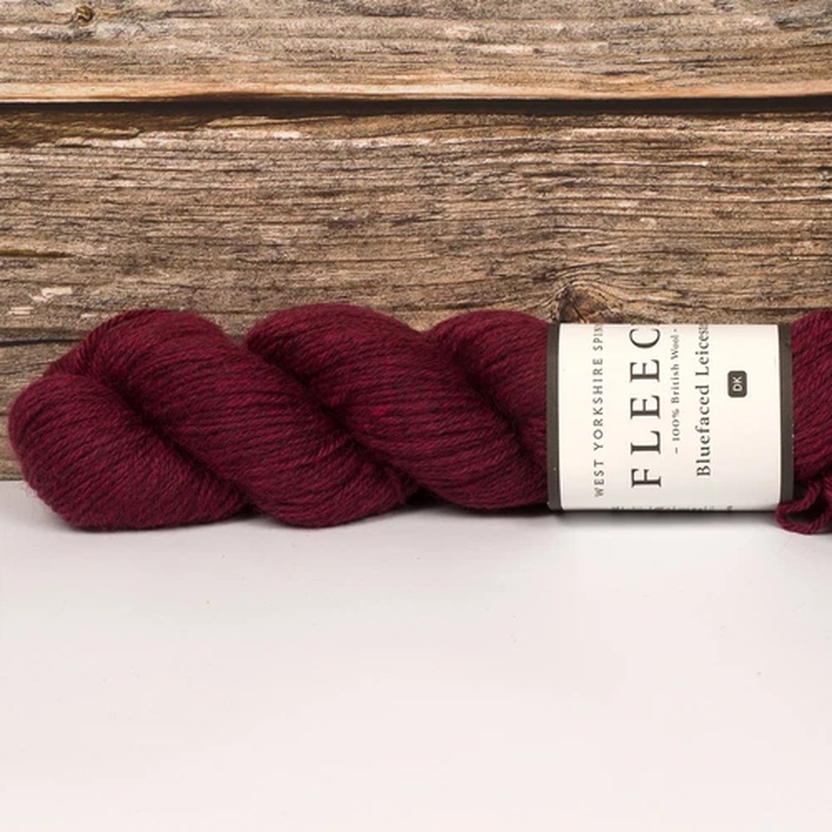 Blue Faced Leicester Yarn (Dyed Berry) WYS 100g 224m Wool Knitting 8ply DK