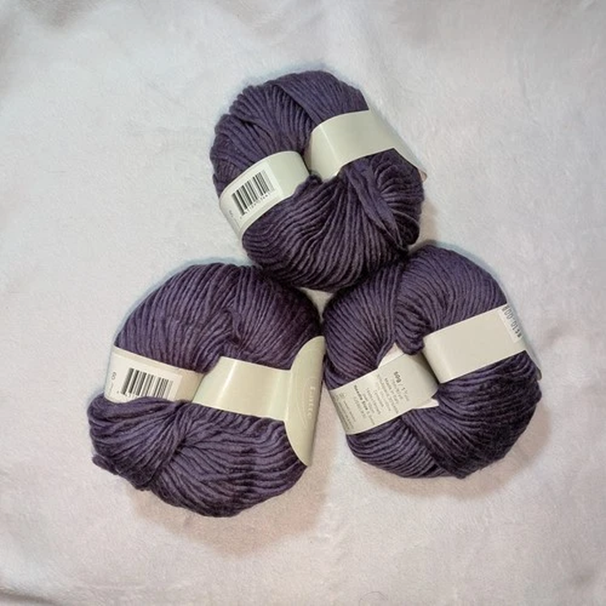 Ella Rae Latte Yarn Color 09 Purple 3 Balls 50g 82yds Alpaca