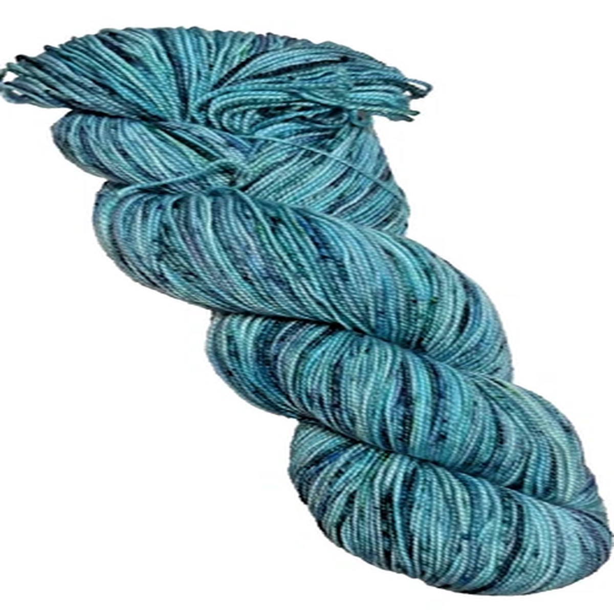 Koigu Merino Lace Yarn 100% Merino 50 gm greens with blue speckles