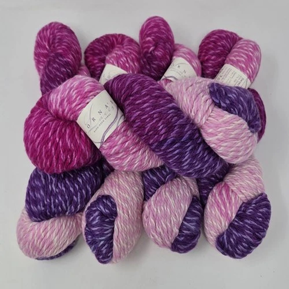 Lorna's Laces SWIRL CHUNKY (Lot of 5) Color LOVE POTION Wool/Silk Blend NEW DISC