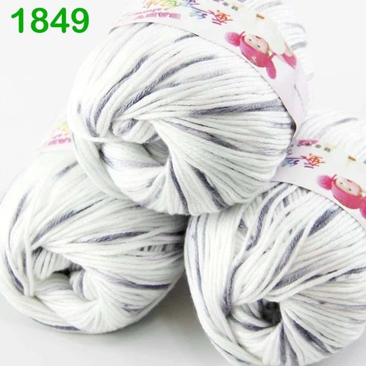 Sale 3 Skeinsx50g Cashmere Silk Wool Baby DK Hand Blankets Crocheted Yarn 49