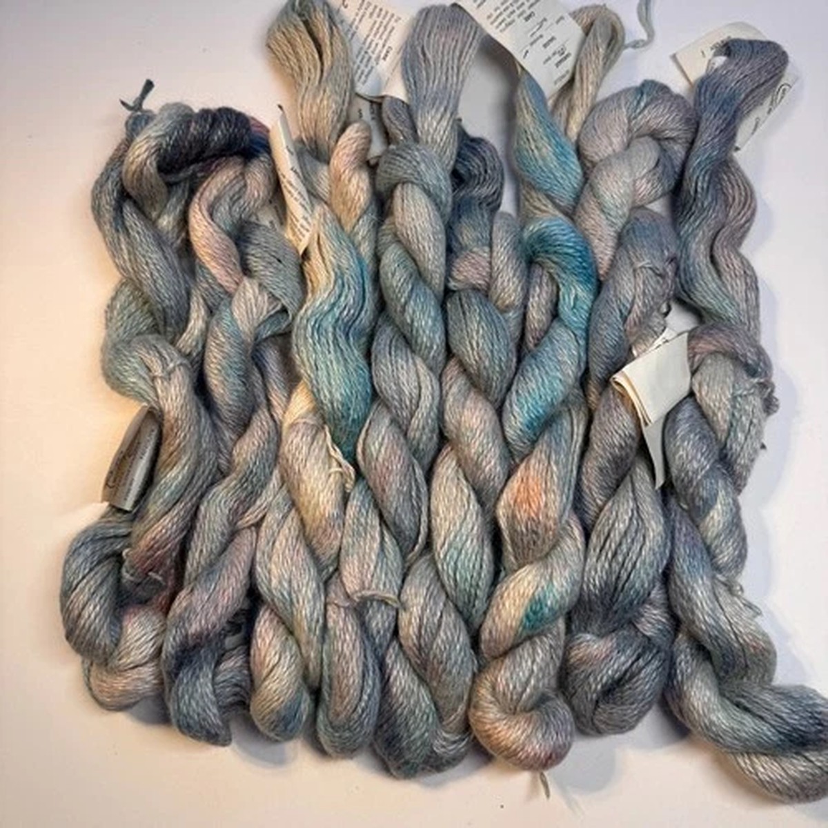 SHEEPISH GRIN SERENDIPITY YARN - 8 Skeins AUTUMN Silk Mohair 100 yds ea NOS