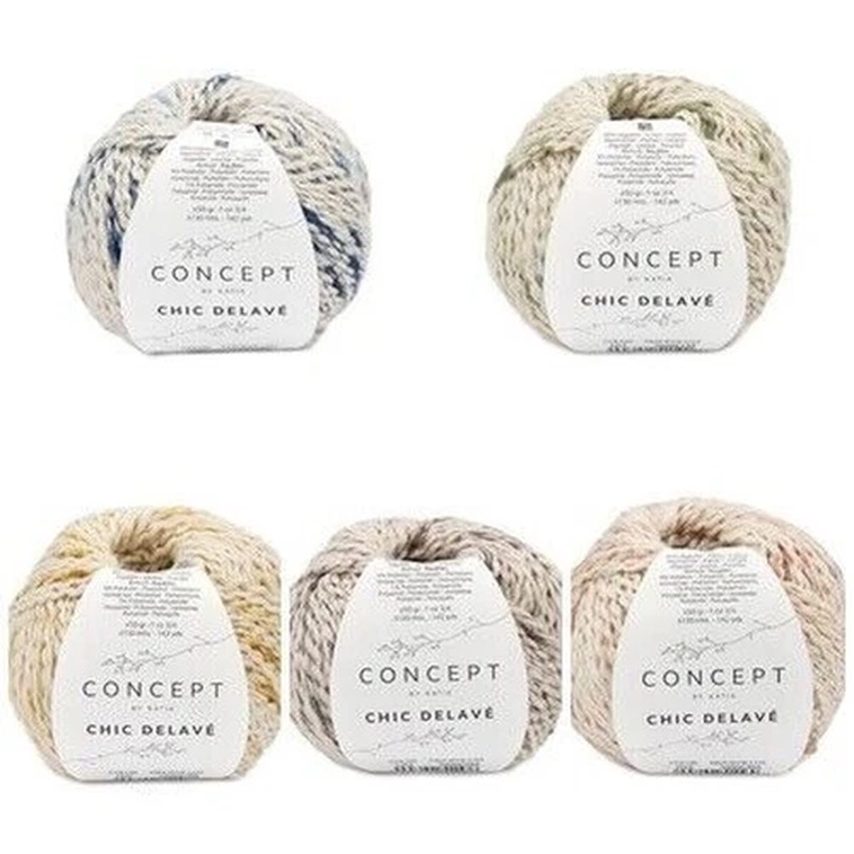 Katia Yarn Concept Chic Delav 50g Cotton