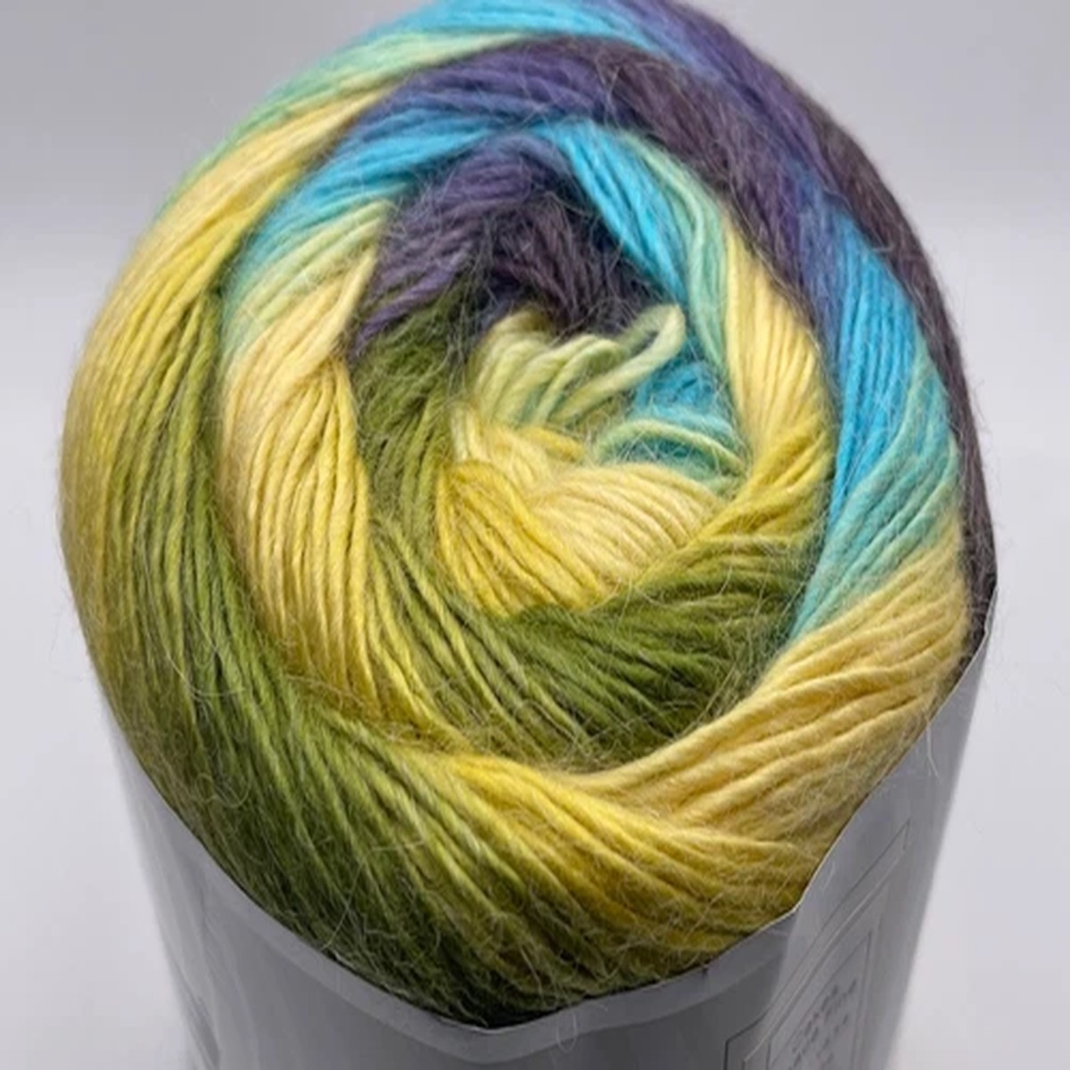 Yellow Green Blue Cake Alpaca Fine 82859 Ice Yarns Center-Pull 150gr 574y Sport