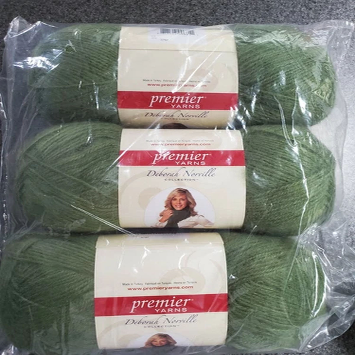 Deborah Norville ARTICHOKE Alpaca Dance Premier Yarn 3 Skeins Per Package