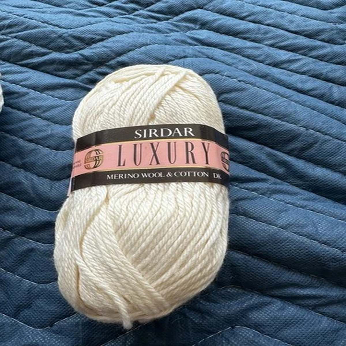 Sidar Luxury Merino 50% Wool & 50 % Cotton Cream (807) 7 Skeins NOS