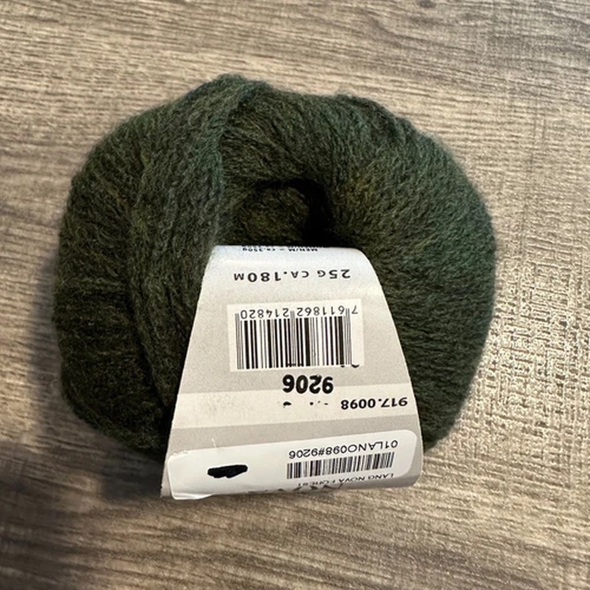 Lang Yarns Nova Yarn - Color #98 Forest Green - FREE US Shipping