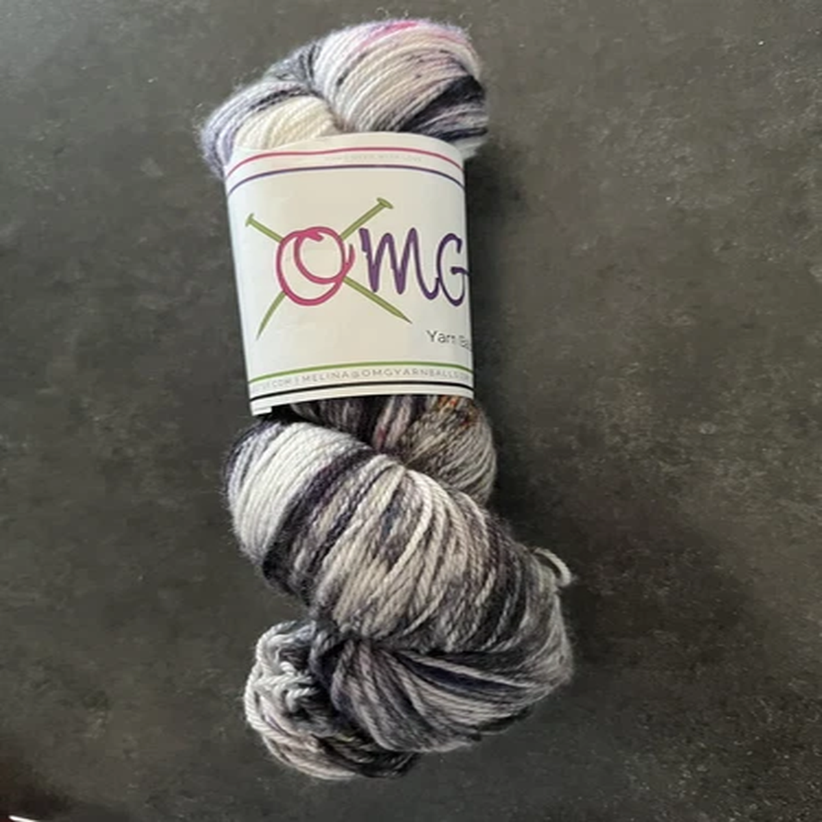 OMG Yarn Balls Hand Dyed Merino/Nylon Sock Yarn Garbage Pail Kids