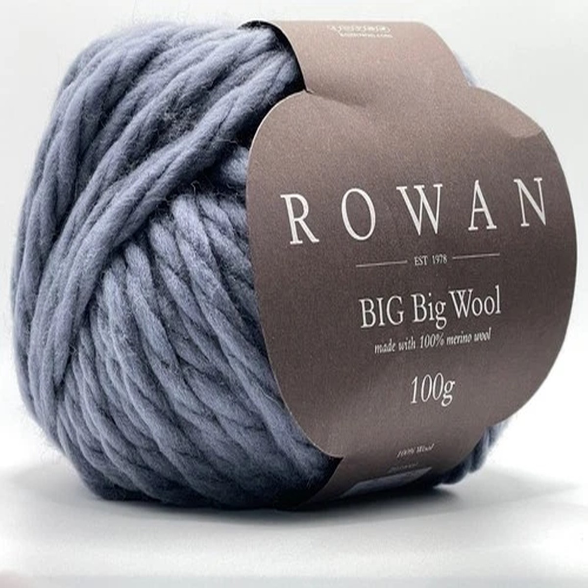 Rowan Big Big Wool 217 Shadow Grey Super Bulky 100% Merino Wool 100gr 44yds