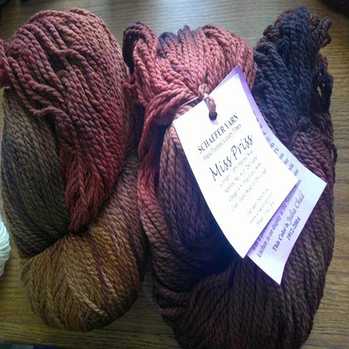 Schaefer Yarn Hand Painted Miss Priss 100% Merino Yarn Lot of 2 Skeins