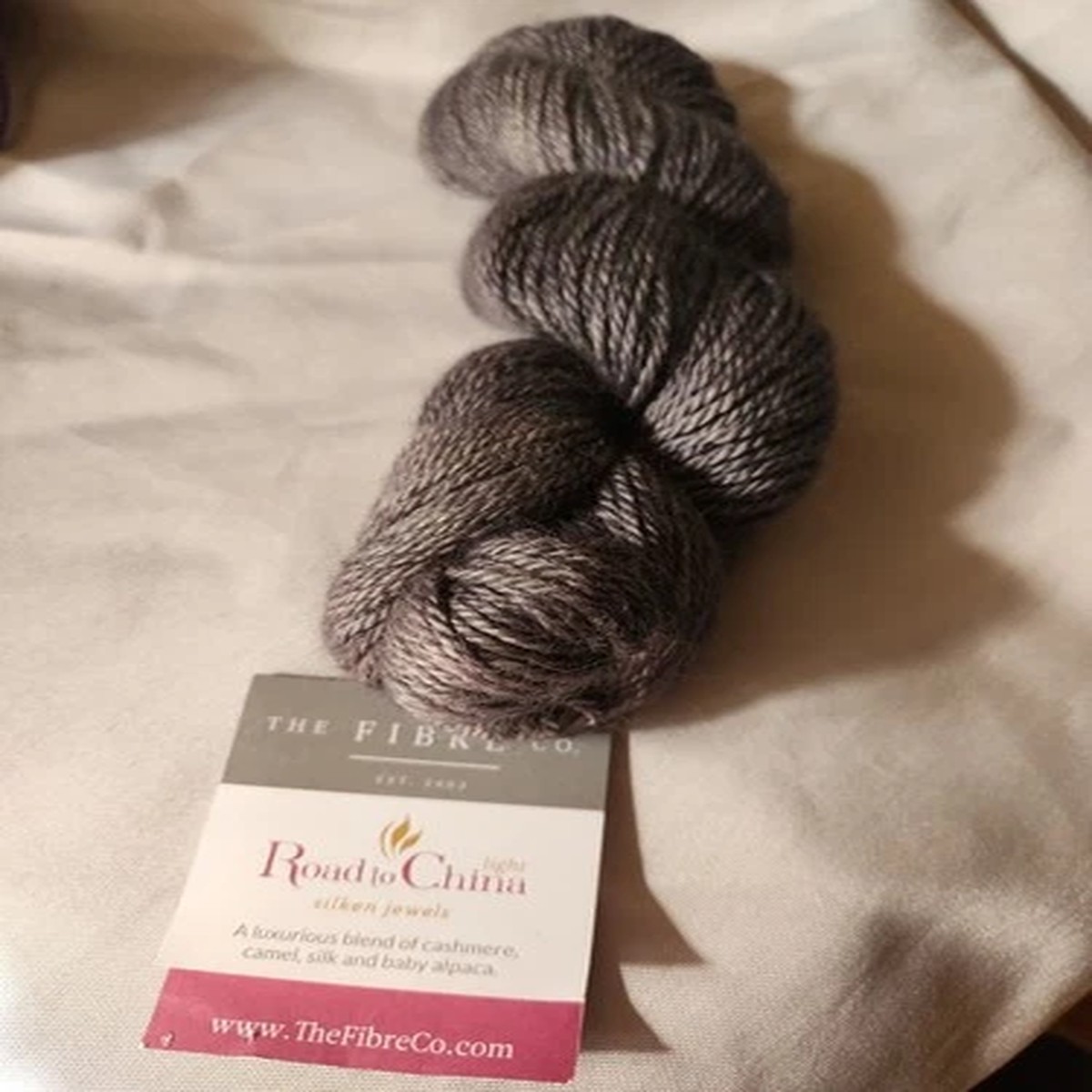 The Fibre Co. Road To China Silken Jewels Hematite Alpaca/Silk/Camel/Cashmere