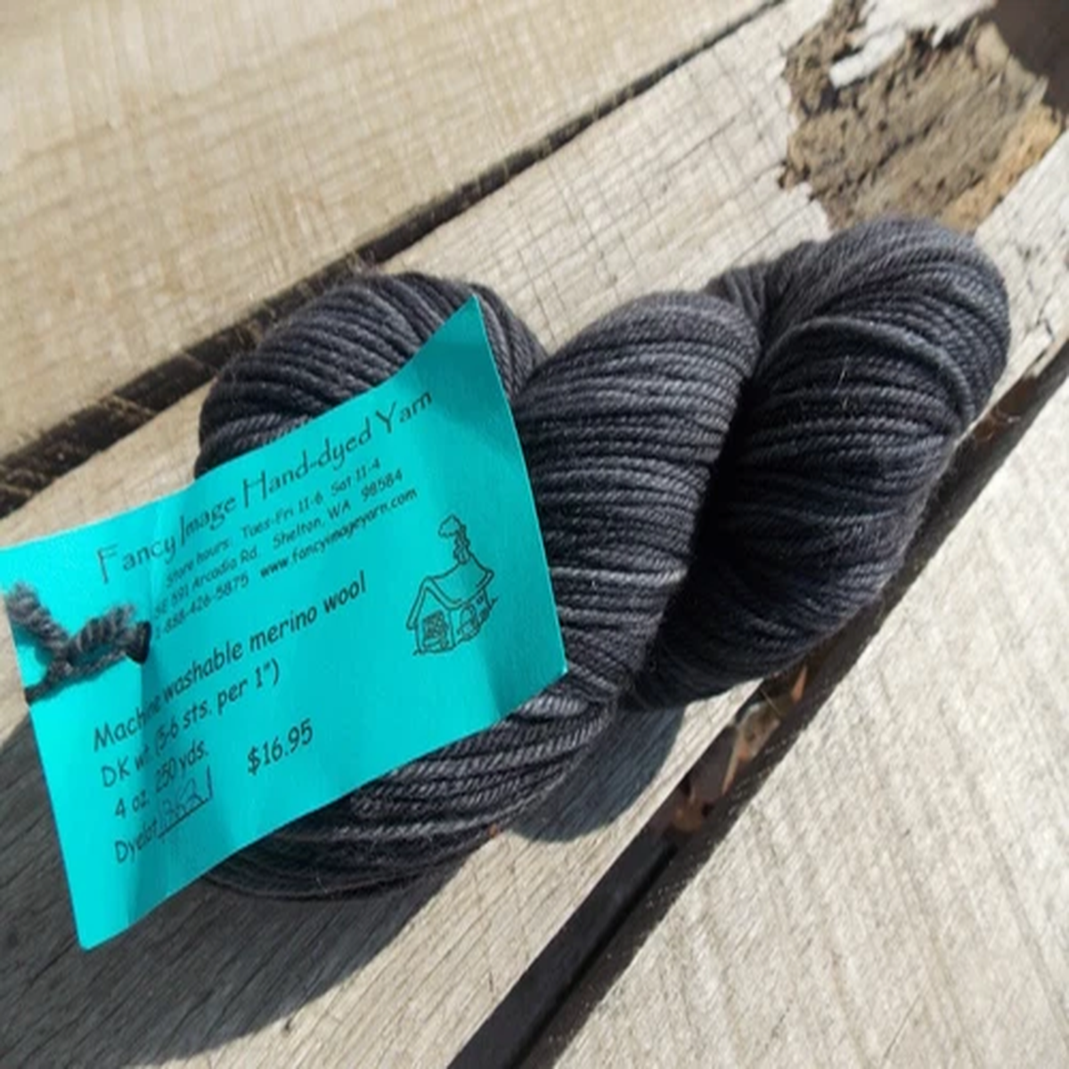 Variegated Grey Fancy Image Hand-Dyed Yarn 250 yds