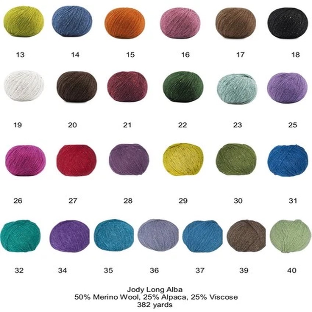 Alba Tweed Yarn from Jody Long: Now with 29 Colors Available